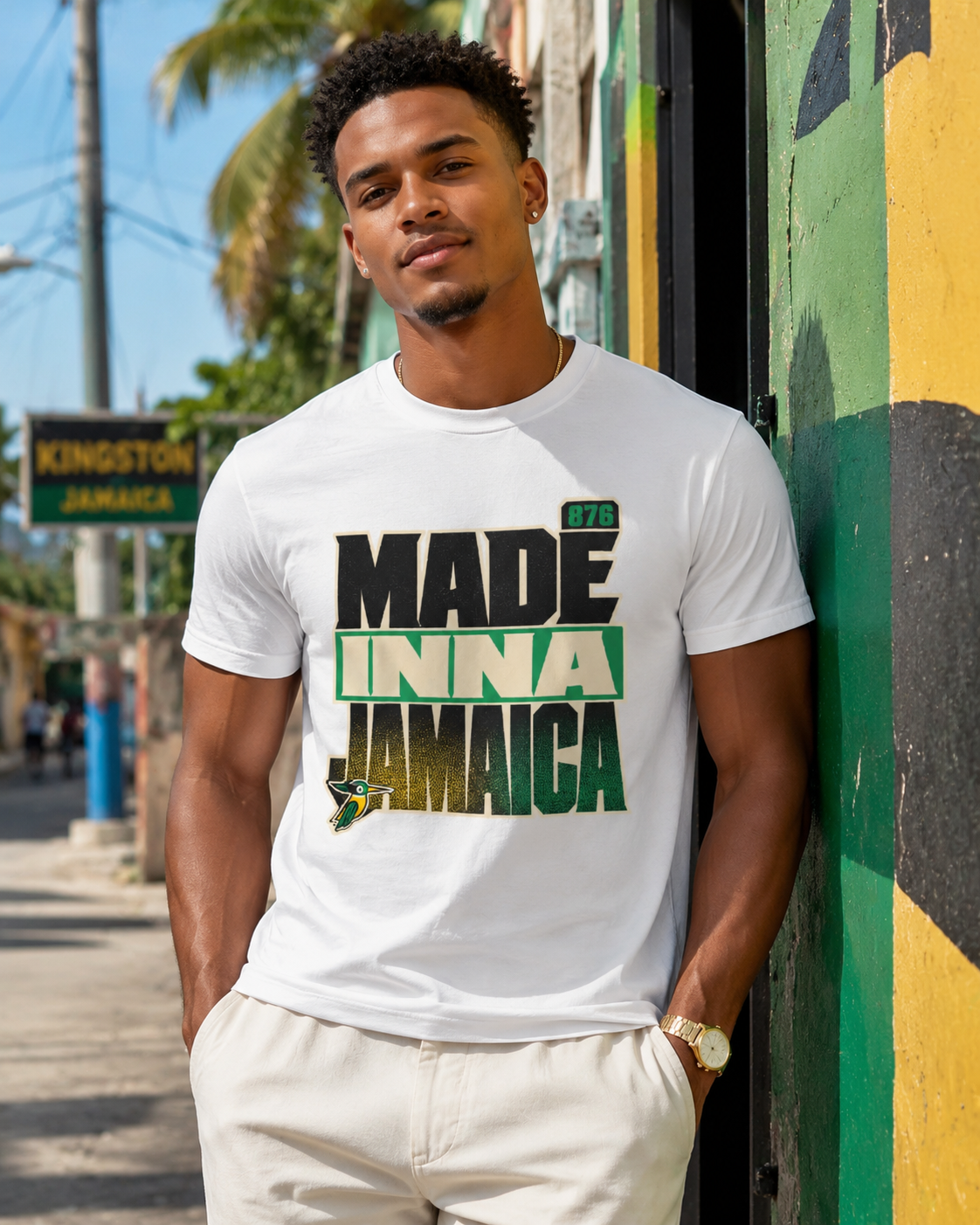 Made Inna Jamaica 876 tee — Kingston street